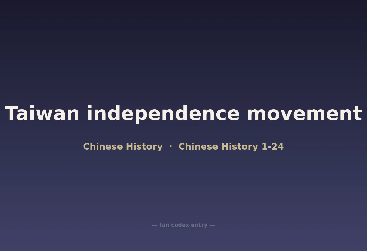 Taiwan independence movement