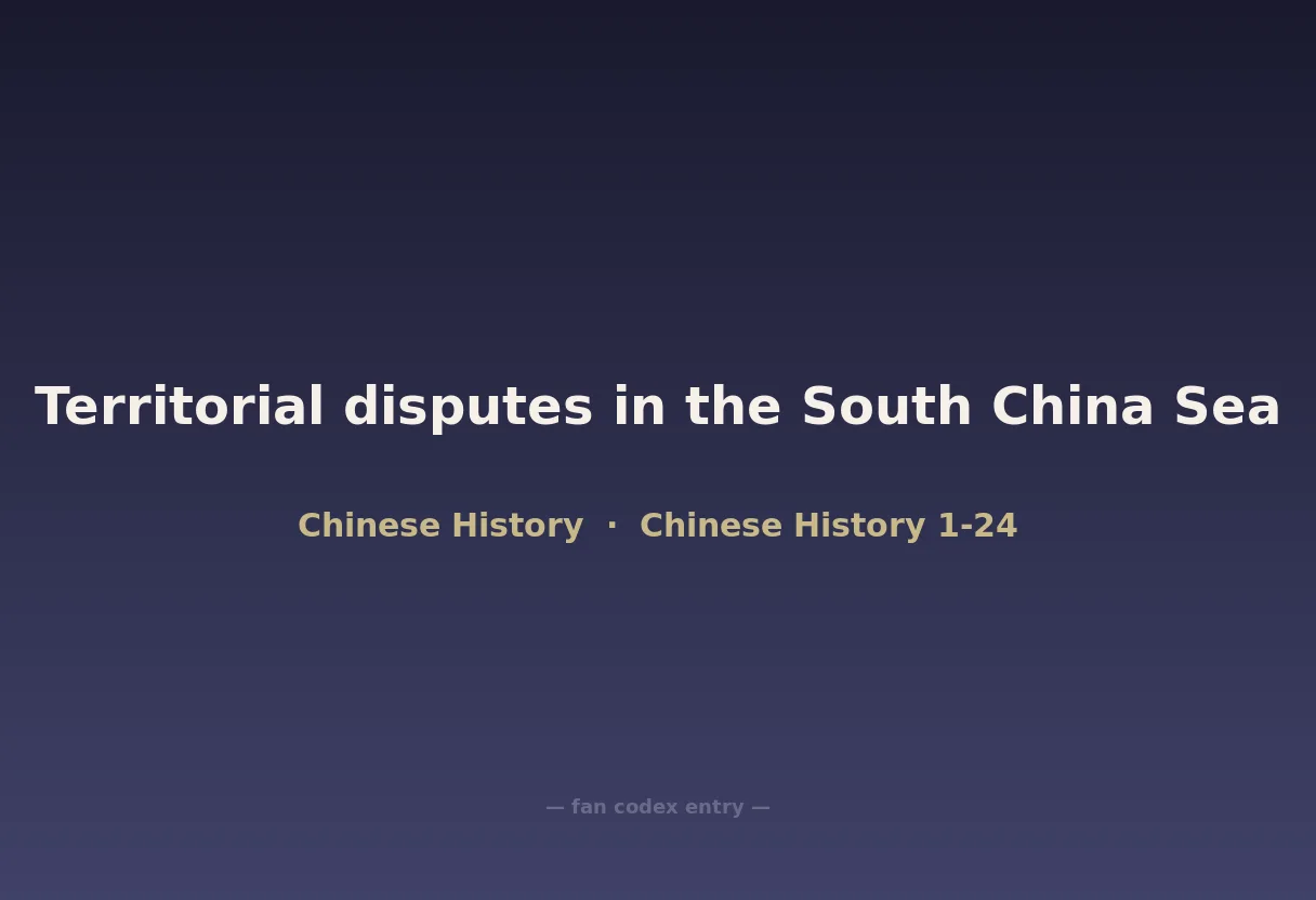 Territorial disputes in the South China Sea